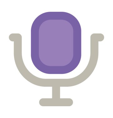 Mikrofon kalın vektör simgesi