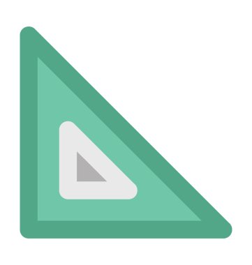 Geometri kalın vektör simgesi