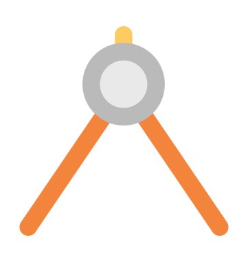 Pusula kalın vektör simgesi 