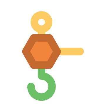 Kanca kalın vektör simge kaldırma 