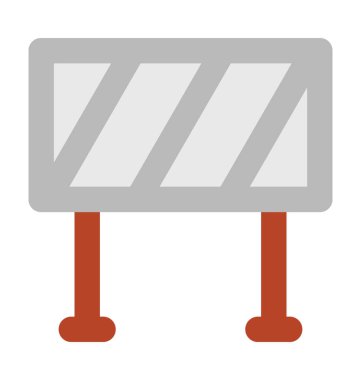 Bariyer kalın vektör simgesi 