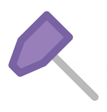 Çekiç kalın vektör simgesi 