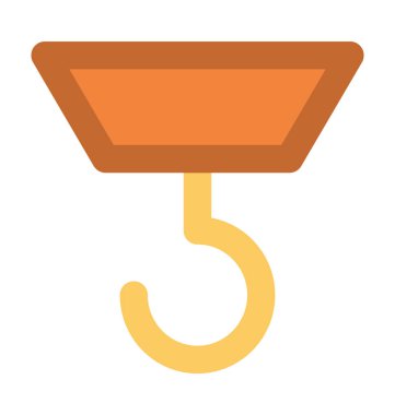 Kanca kalın vektör simge kaldırma 