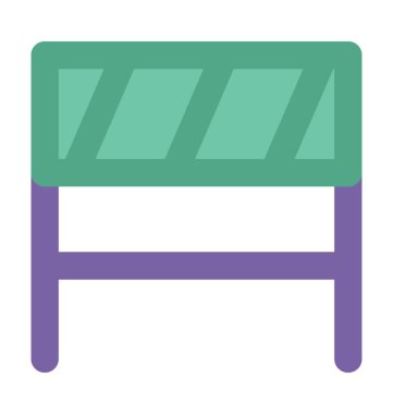 Bariyer kalın vektör simgesi 