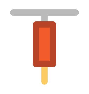 Misket makine kalın vektör simgesi 