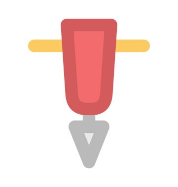 Misket makine kalın vektör simgesi 