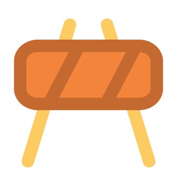 Bariyer kalın vektör simgesi 