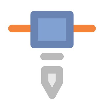 Misket makine kalın vektör simgesi 