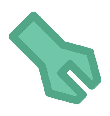 İngiliz anahtarı kalın vektör simgesi 