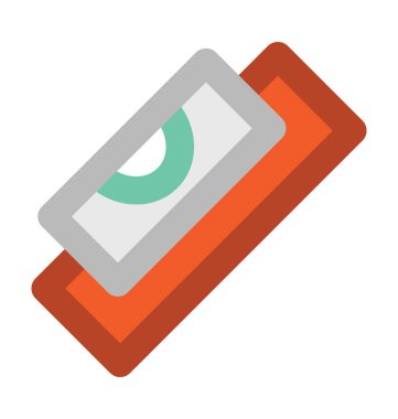 Şahin aracı kalın vektör simgesi 