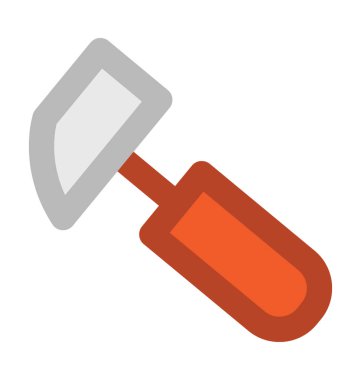 Çekiç kalın vektör simgesi 