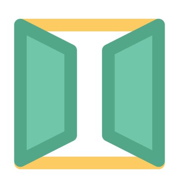 Kapı kalın vektör simgesi 