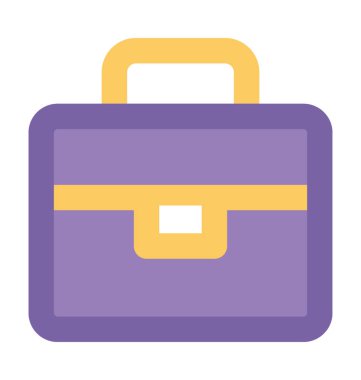 Bavul kalın vektör simgesi 