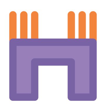 Sanayi kalın vektör simgesi