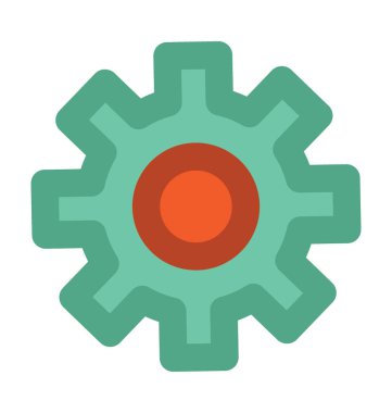 Dişli kalın vektör simgesi