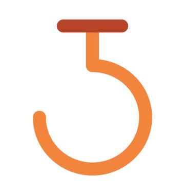 Kanca kalın vektör simge kaldırma