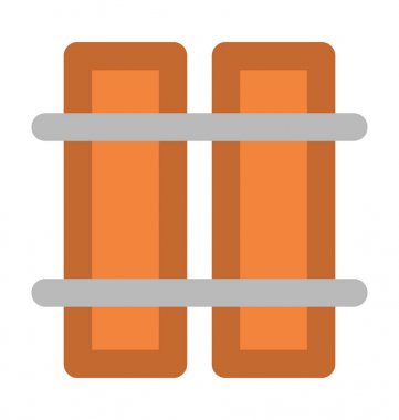 Çit kalın vektör simgesi