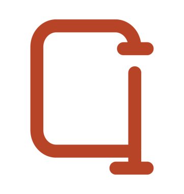 Bahçe kapı kalın vektör simgesi