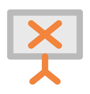 Kara tahta kalın vektör simgesi