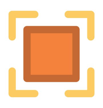 Geometrik tasarım kalın vektör simgesi