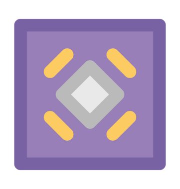 Seramik Karo kalın vektör simgesi