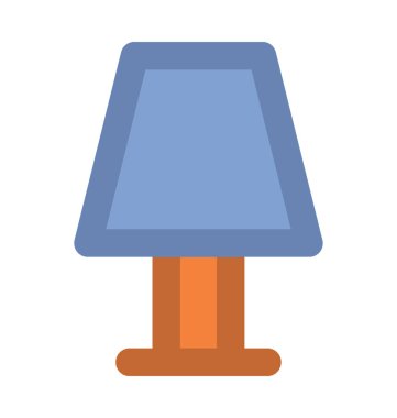 Masa lambası kalın vektör simgesi