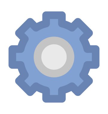 Dişli kalın vektör simgesi