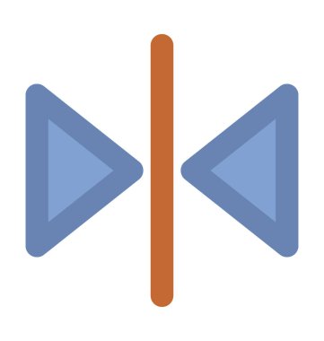 Girinti hizalama kalın vektör simgesi