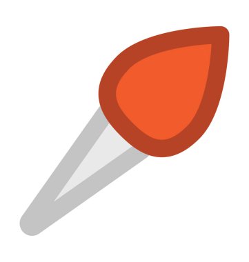 Boya fırçası kalın vektör simgesi