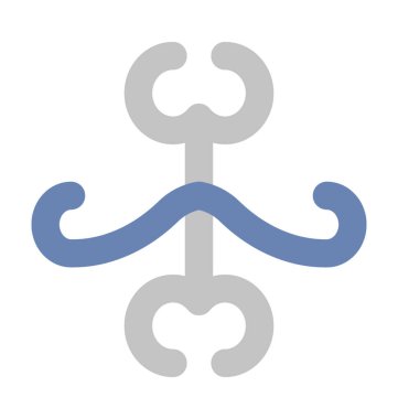 Çiçek tasarım kalın vektör simgesi