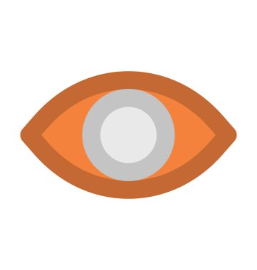 Göz kalın vektör simgesi