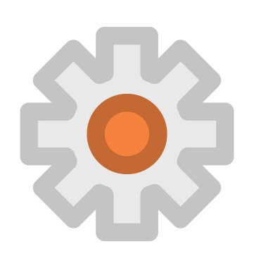 Yaratıcı çiçek kalın vektör simgesi