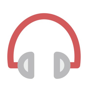 Kulaklık kalın vektör simgesi