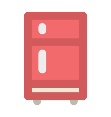 Buzdolabı kalın vektör simgesi