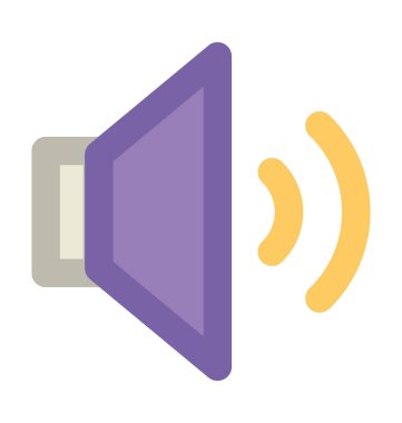 ses kalın vektör simgesi