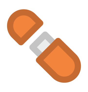 Pendrive kalın vektör simgesi