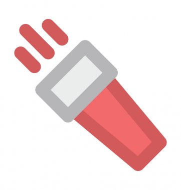 Meşale kalın vektör simgesi