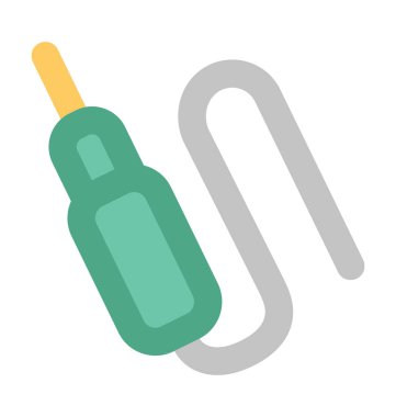 USB kablosu kalın vektör simgesi