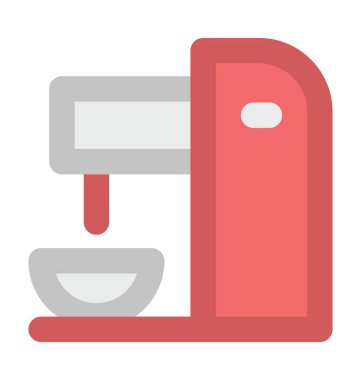 Kahve makinesi kalın vektör simgesi