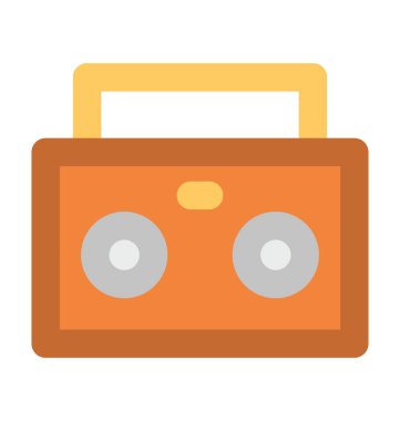 Radyo kalın vektör simgesi