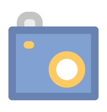 kamera kalın vektör simgesi