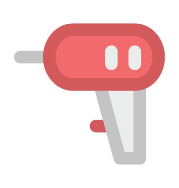 Matkap makinesi kalın vektör simgesi