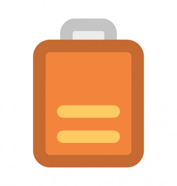 Yarım pil Bold vektör simgesi