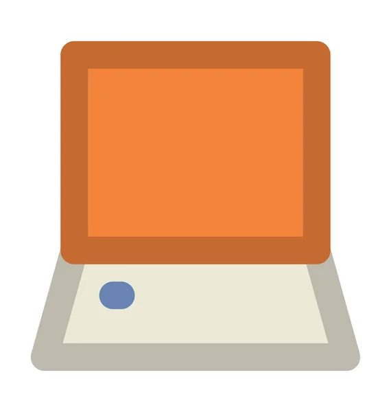 Laptop Fettes Vektorsymbol — Stockvektor