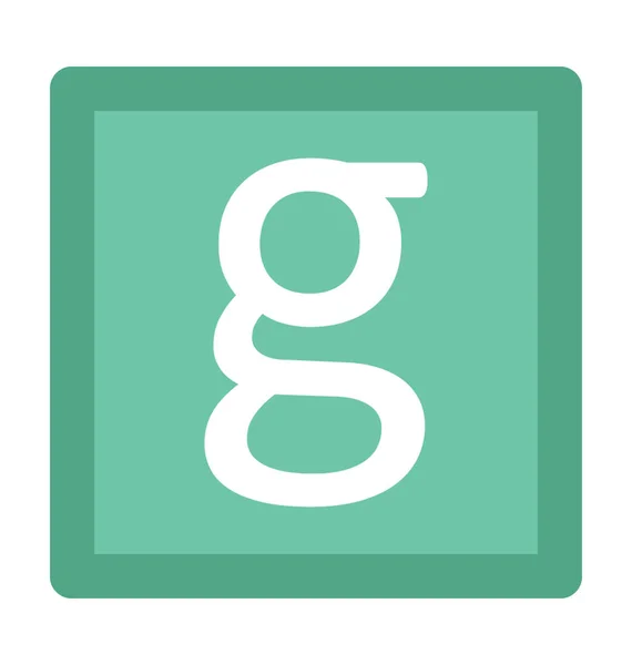 Ikon Vektor Tebal Google Logo - Stok Vektor