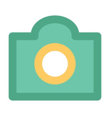 kamera kalın vektör simgesi