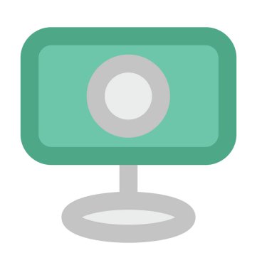 Webcam kalın vektör simgesi