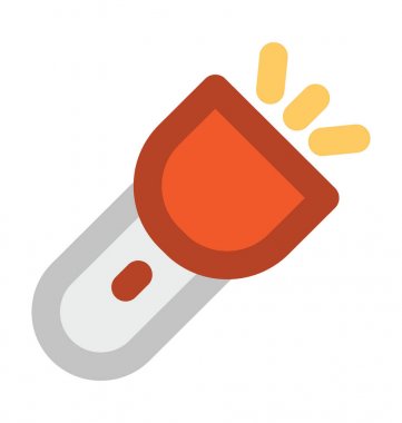 Meşale kalın vektör simgesi