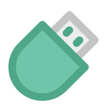 USB kalın vektör simgesi