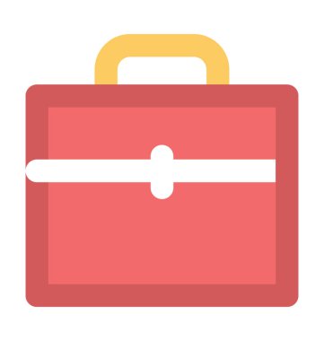 Portföy kalın vektör simgesi